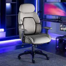 DPS Centurion Gaming Chair with Adjustable Headrest - Gray