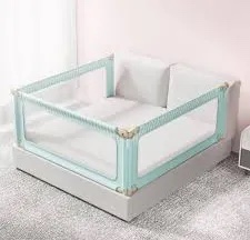 Luottega.Venezi Bed Rail for Toddlers, Lightweight Safety Adjustable Bed Rail, Breathable Mesh Fabric for Baby Bed Rail Guard, Suitable for All Types of Beds-1PC(Green dot, 79IN)