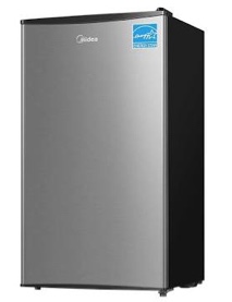 Midea MERM33S1AST 3.3 Cubic Feet Compact Refrigerator, Silver