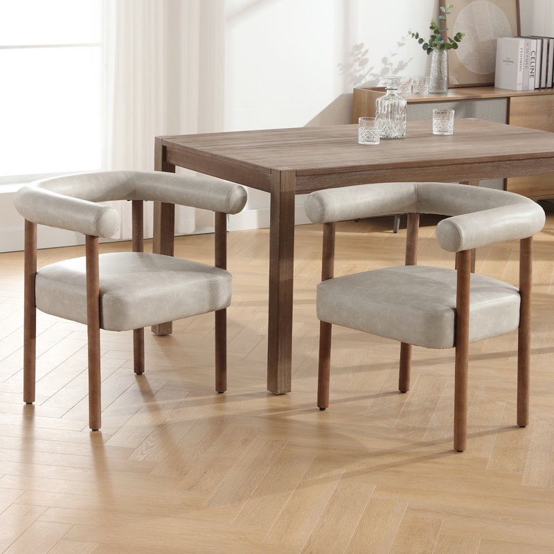 Deizel Solid Back Side Chair (Set of 2) 