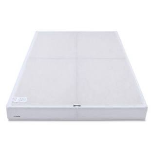 Amazon Basics Smart Box Spring Bed Base, 7-Inch Height Mattress Foundation, Tool-Free Easy Assembly, King, 79"L x 75.5"W x 7"H, White