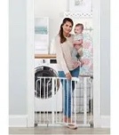 Regalo Extra Wide Easy Step Metal Walk Through Baby Gate - White