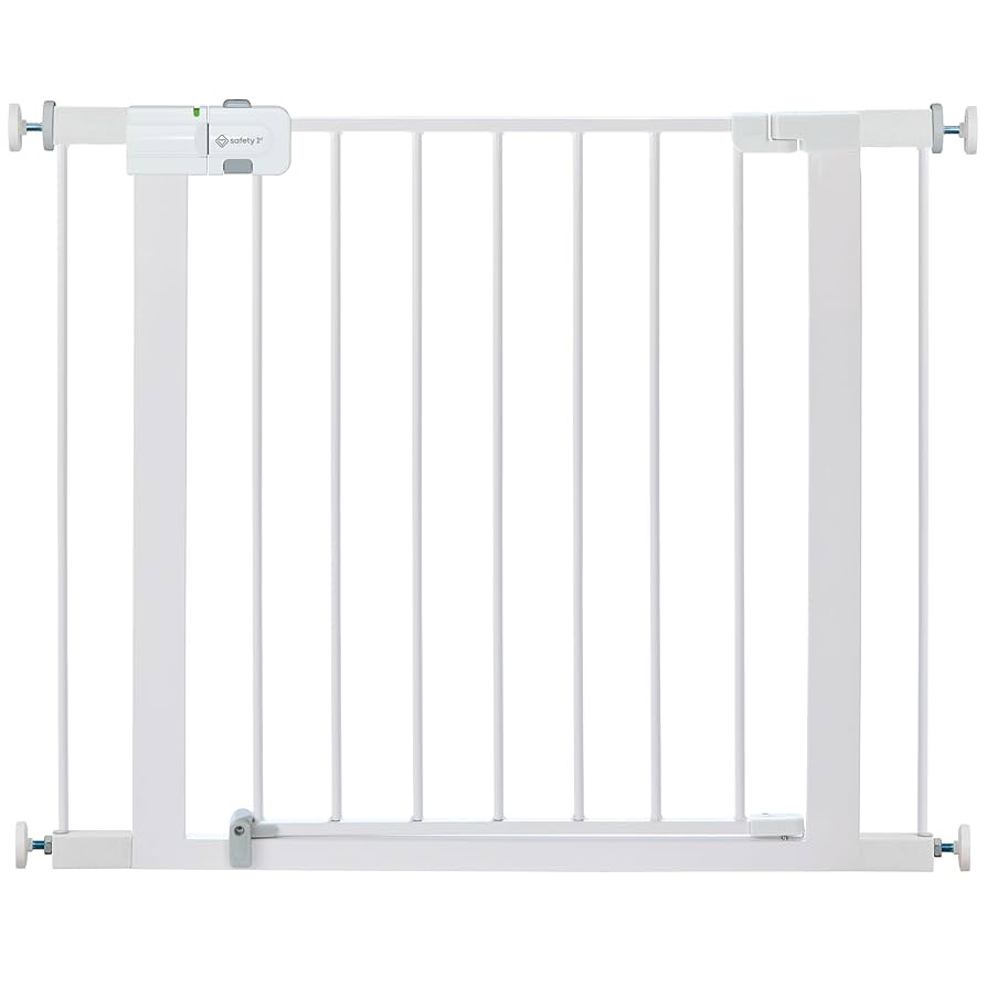 safety 1st - easy install extra tall & wide gate - white