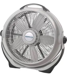 Lasko Wind Machine 20  Pivoting Air Circulator Floor Fan  3 Speeds  23  H  Gray  3300  New