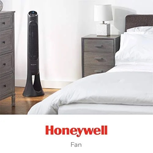 Honeywell - QuietSet Oscillating Whole Room Tower Fan, HYF290B - Black