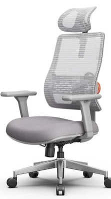 NEWTRAL MAGICH003 High Back Ergonomic Chair Auto-Following Backrest Adjustable Headrest Seat Depth Adaptive Lower Back Support 100-300 lbs Height Capacity Grey