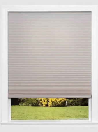 redi shade easy lift trim-at-home cordless pleated light filtering shade  indoor use  36  x 64 inches 