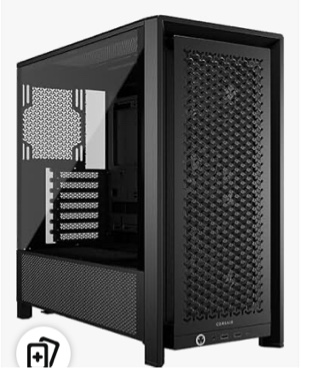 CORSAIR - FRAME 4000D RS ARGB ATX Mid-Tower PC Case - Black