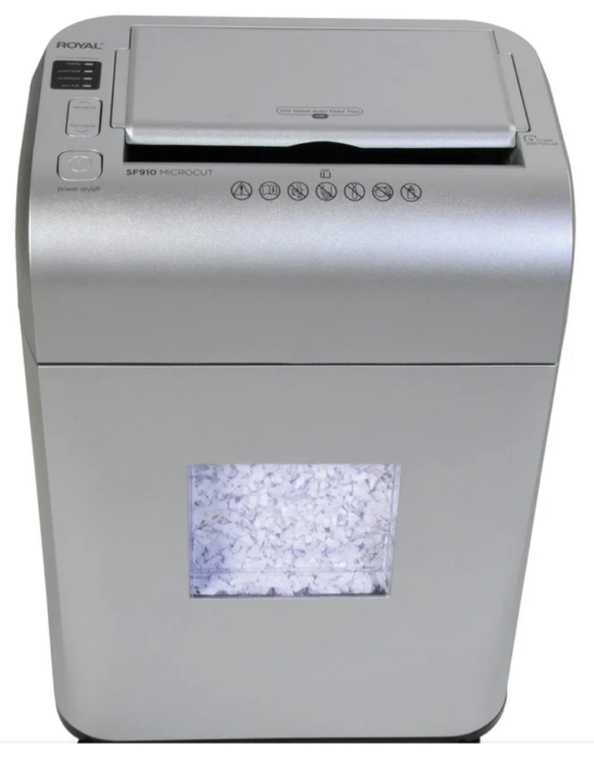 Royal 89354s SF910 Autofeed Microcut Shredder (Silver)