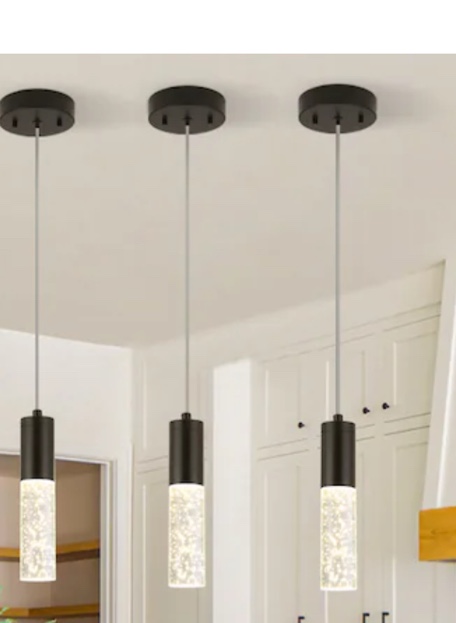 MAXAM Chrystal Bubble Ceiling Hanging Light Fixture Lamp 3-Light Gold Mini pendant ( One in stock are GOLD )