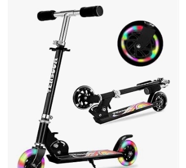 TENBOOM Scooter Toys for Kids Ages 6-12/3-5, Christmas Birthday Gifts for Girls Boys, Easy Folding Kids Scooter with 3 Levels Adjustable Handlebar