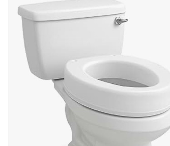 Carex Toilet Seat Riser, Elongated Raised Toilet Seat Adds 3.5 inches to Toilet Height, for Assistance Bending or Sitting, 300 Pound Weight Capacity Toilet Riser