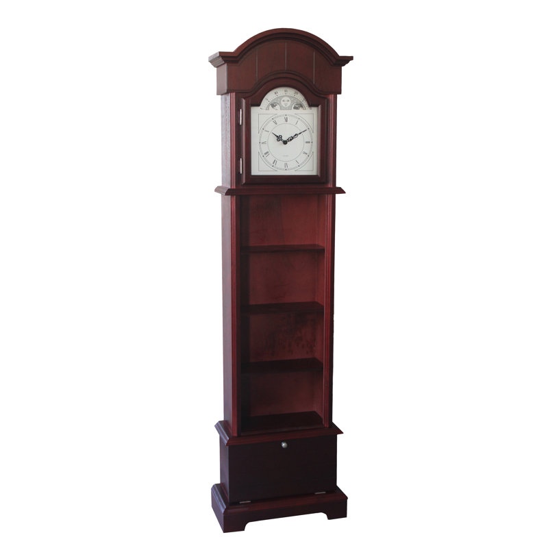 71.75'' H Solid + Manufactured Wood Floor Clock
