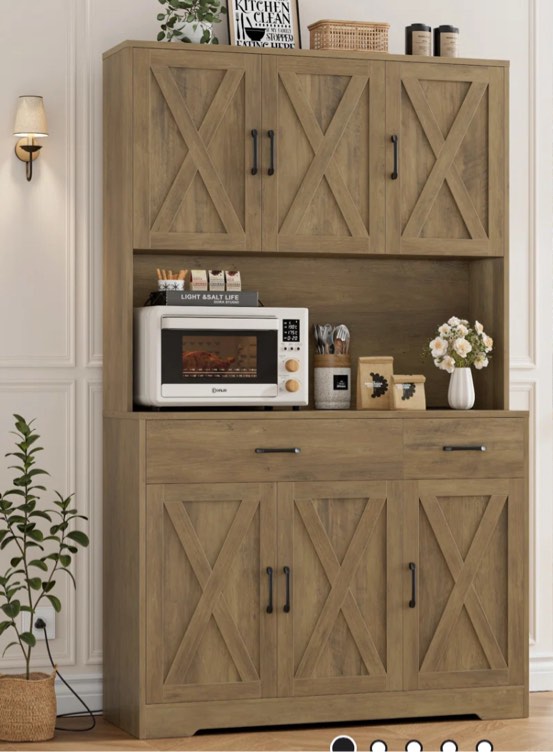 71" H Kitchen Pantry Cabinet ( Color Expresso)