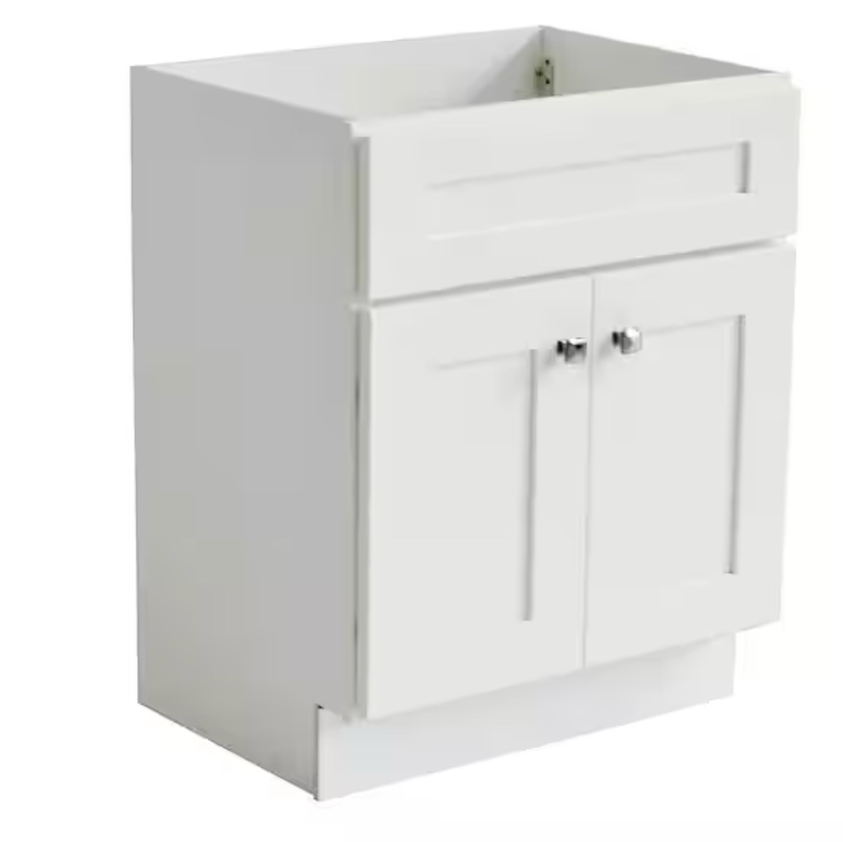 Brookings Solid Wood 30 in. W x 21 in. D 2 Door Shaker Style Bath Vanity Cabinet Only in White