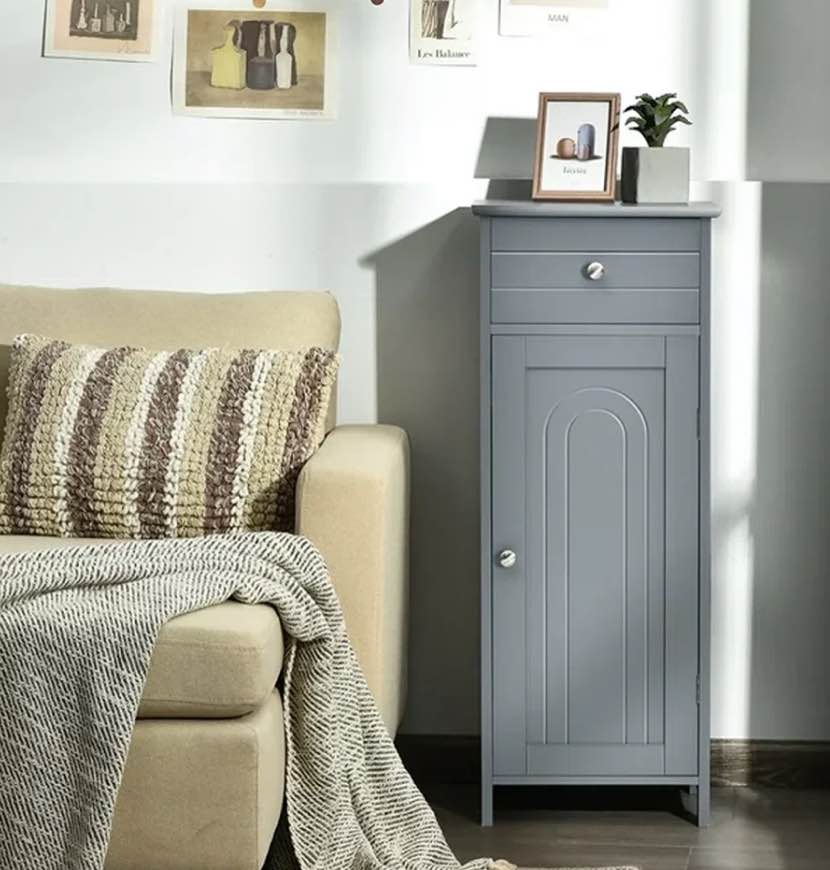 Freestanding Bathroom Cabinet( similar in stock white)