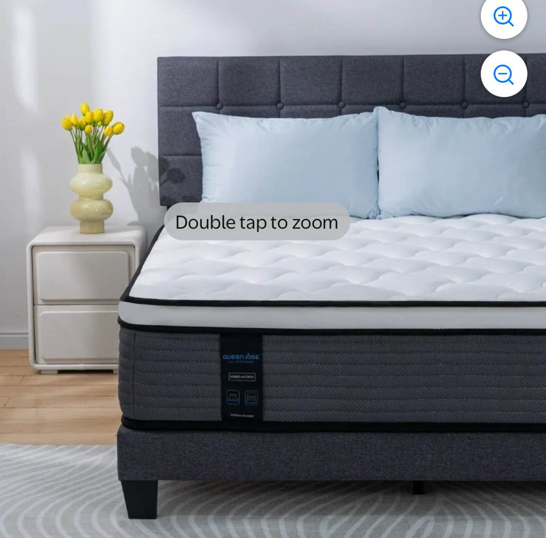 14'' King Size Hybrid Mattress, Hybrid Firm Mattress in a Box with Gel Memory Foam, Individually Wrapped Pocket Coils Innerspring, Pressure-Relieving and Supportive, King