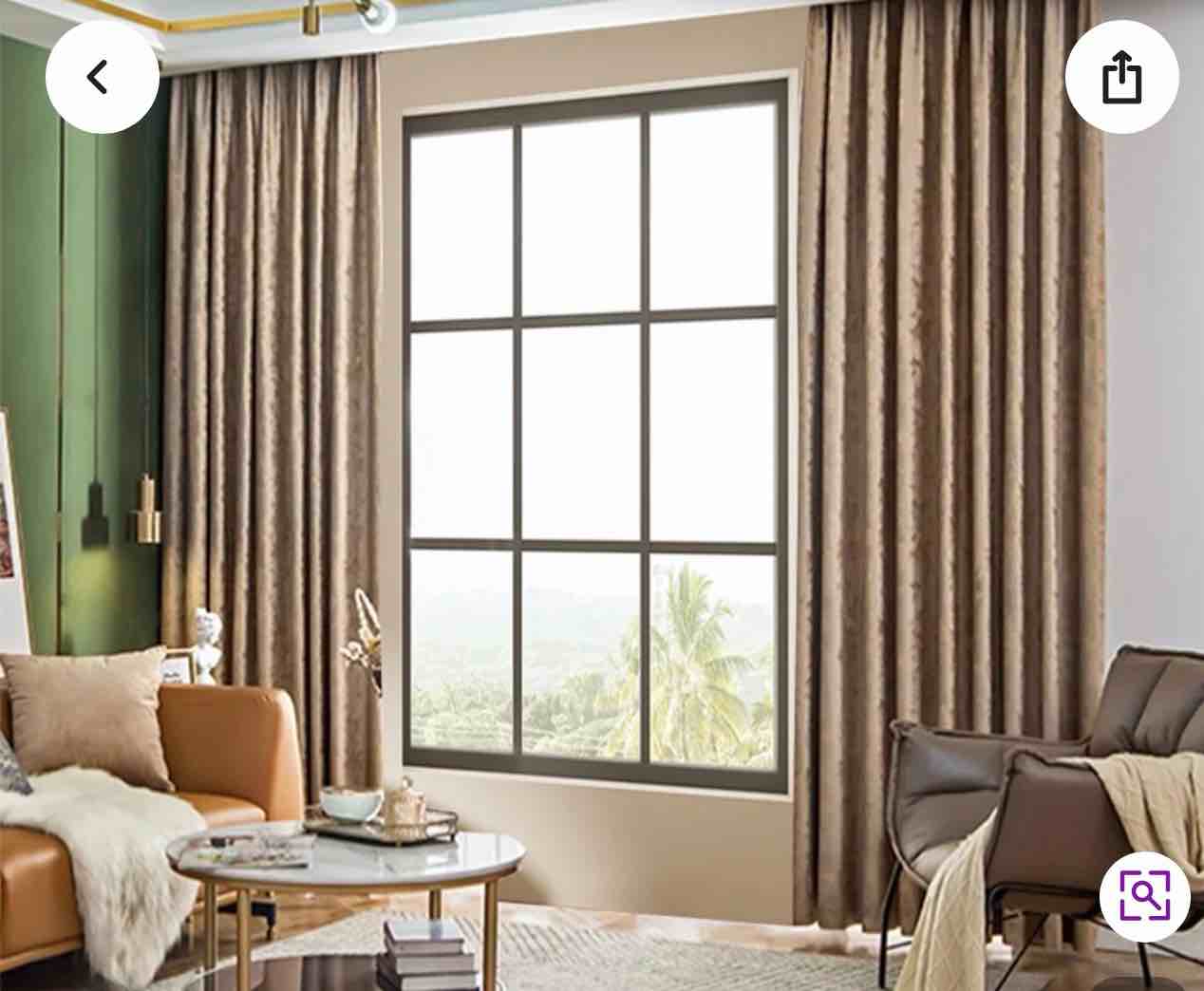 2 Panels Velvet Hot Stamping Bedroom Blackout Curtains