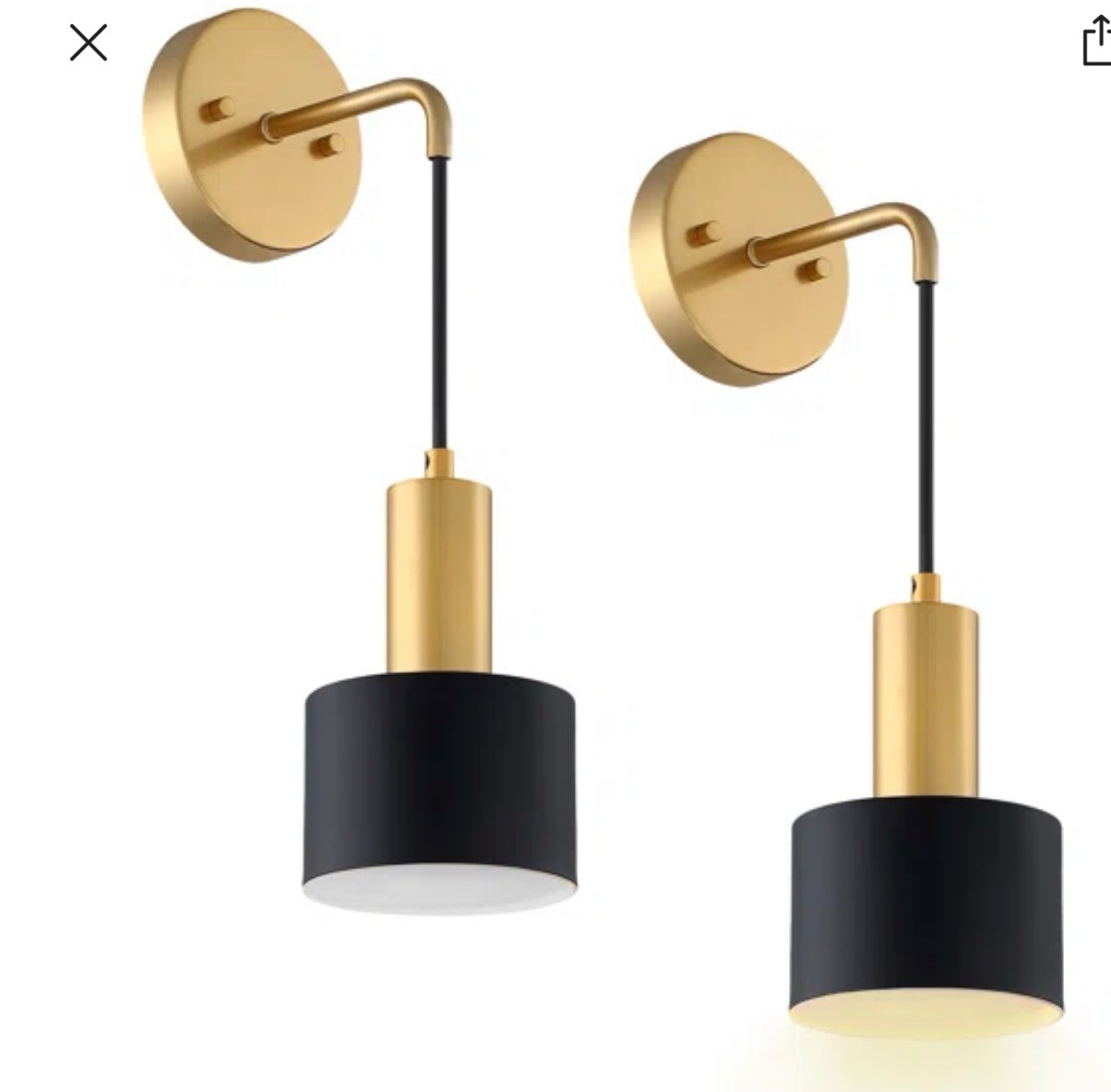 Levant LED Armed Sconse Set of 2