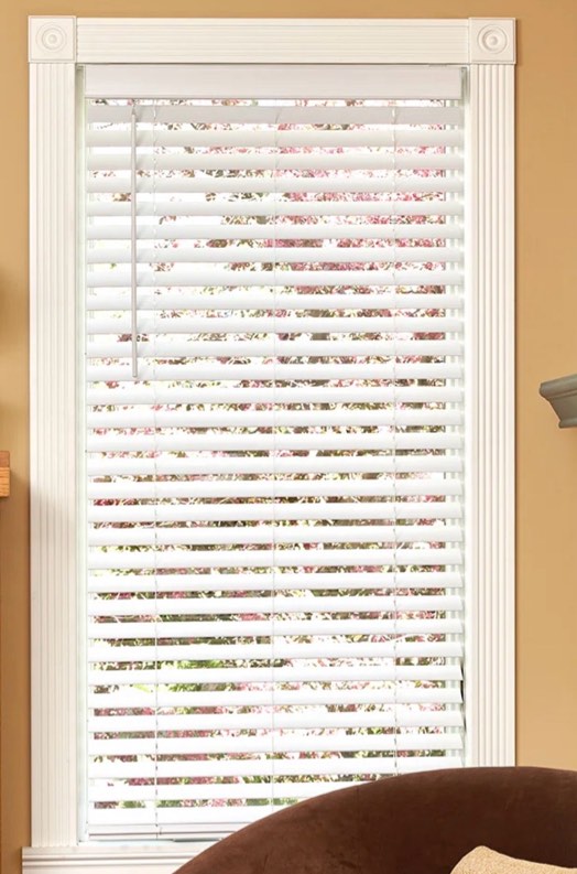 Symple Stuff Room Darkening 2" Flat Slat Faux Wood Cordless Blind ( 35.75" x 48")