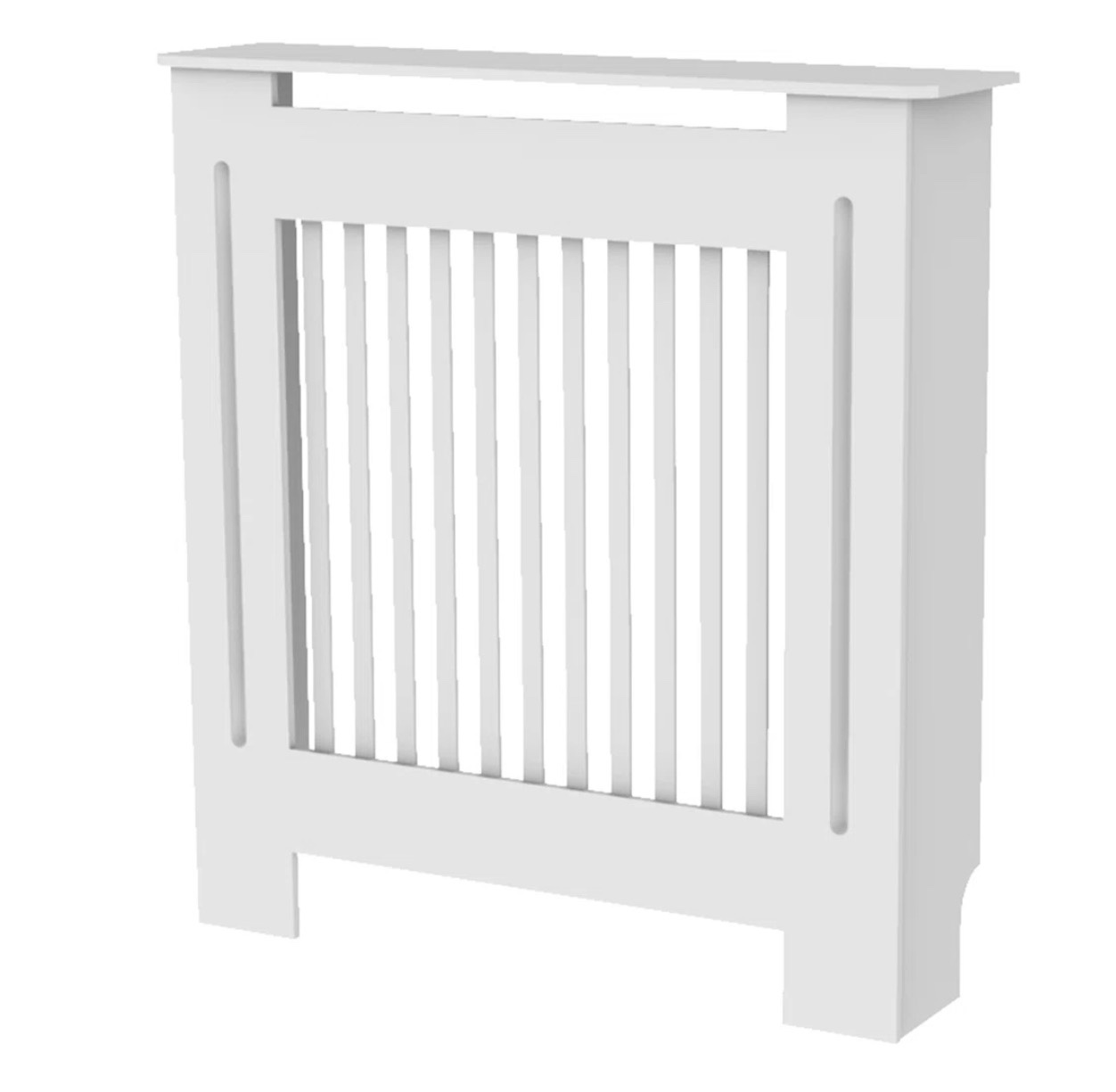 Tall Slatted Radiator Cover Heating Heater Vertical Cabinet Grill Shelf