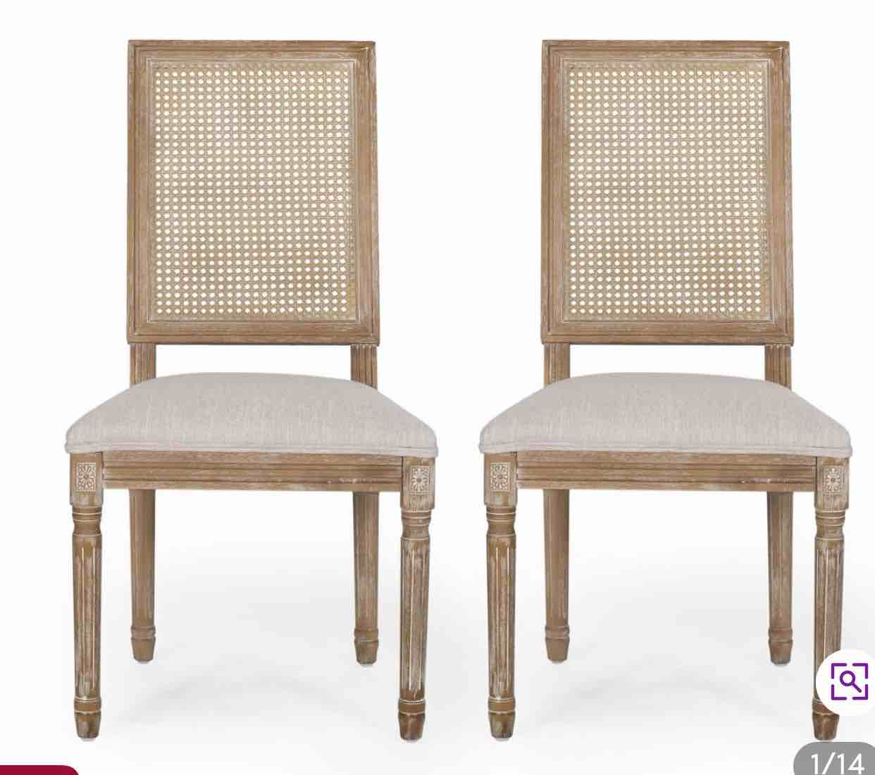 Sherrill Upholstered Solid Wood Dining Chairs