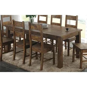 Coaster Dining Table Rustic Golden Brown 107041