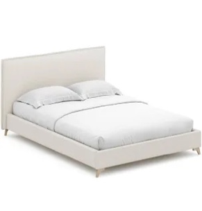 Lottie queen flange edge bed boucle (headboard only)