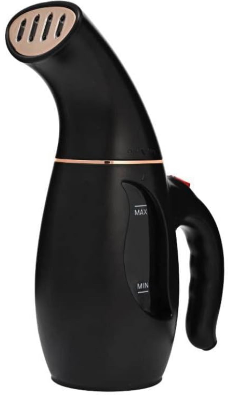 Portable Handheld Clothes Steam Iron- Fast Heating in 30-60 seconds - ideal for home and Travel (black) - Versatile with traveling storage bag -Quickly removes wrinkles, ALC500, 8.2 x 5.9 x 3.3