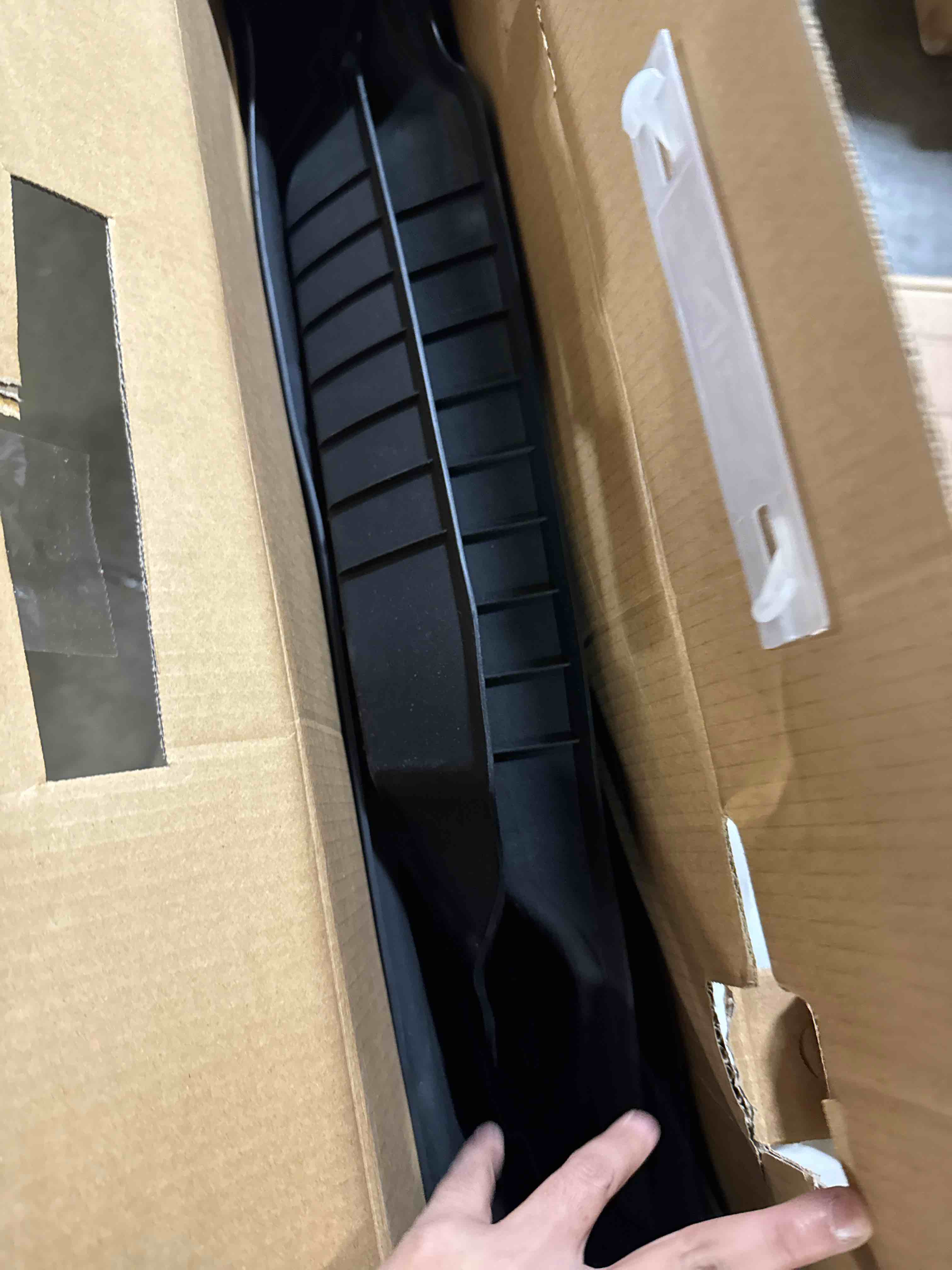 Condition photo showing New/Like New for LASFIT Floor Mats for Ford F250 F350 F450 2017-2026 Crew Cab Front Bucket Seat | Rear W/Fold-Flat Storage Carpet Floor Super Duty All Weather Protector TPE Car Floor Liner, 1st & 2nd Row, 3pcs Black 2) SuperDuty Crew Cab&Bucket Seat| 17-25 | 2Rows with fo