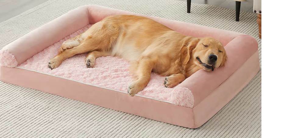 BFPETHOME Dog Beds for Large Dogs, Orthopedic Dog Bed for Medium Large Dogs,Big Waterproof Couch Pet Bed with Removable Washable Cover
