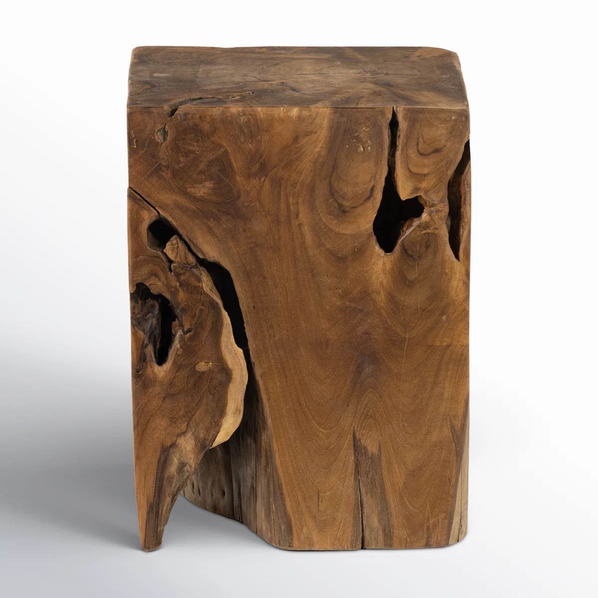 Bloomsdale Square Teak Outdoor Side Table , 11.75'' in. W 11.75'' in. D By Joss & Main