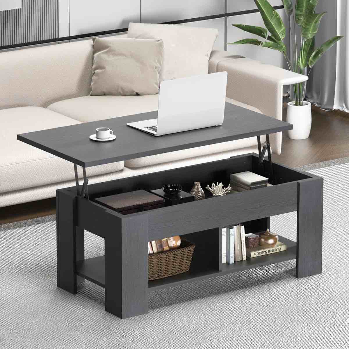 Sparta Lift Top Extendable Coffee Table With Storage By Millwood Pines