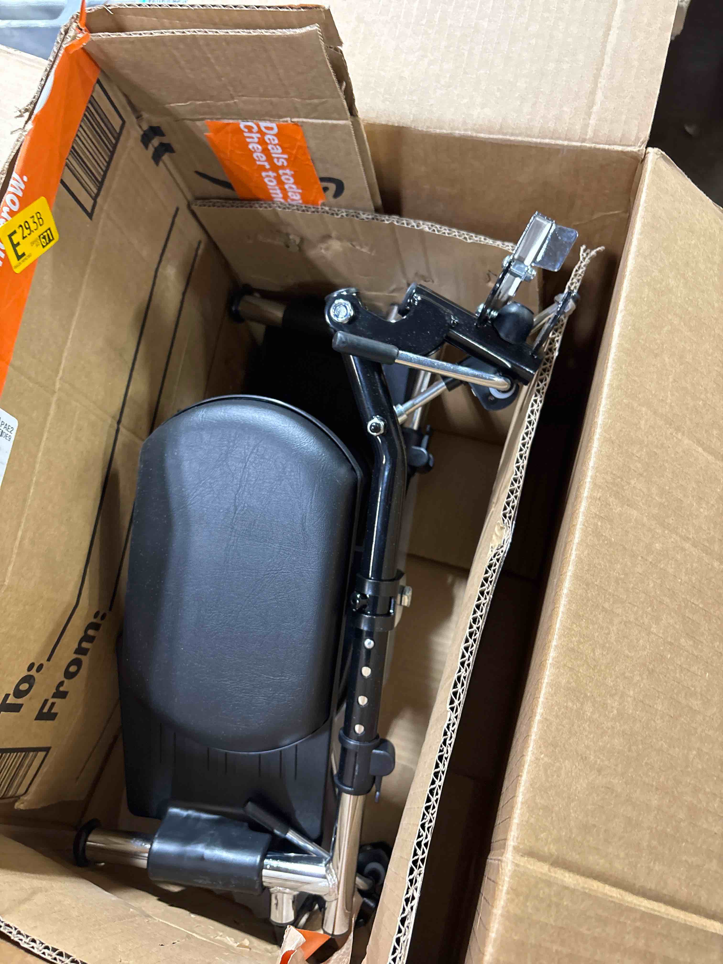 Condition photo showing New/Like New for Universal Wheelchair Footrest with Comfort Foam Cushion - Adjustable Lift & Extendable Anti-Slip Foot Plate, Foldable Quick Release for Transport Chairs (Black 1 Pair) LK3JELR T94 Models Compatible