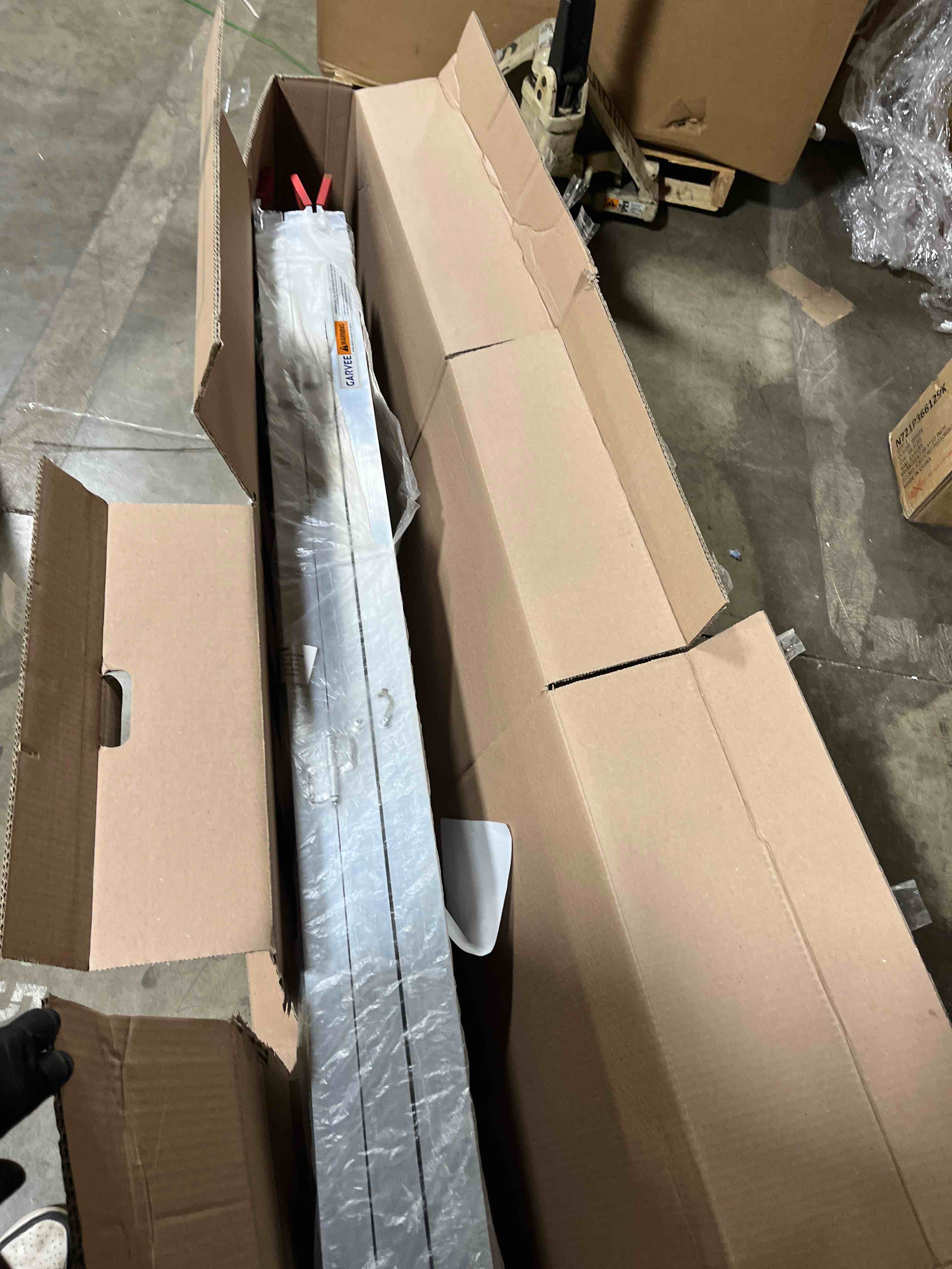 Condition photo showing Good Condition for Ramps for Pickup Trucks, GarveeTech Aluminum ATV Ramps 1500 LBS Capacity, Tri-Fold Motorcycle Powersports Loading Ramps with Load Straps for Motorcycles, ATV/UTV, Lawn Mowers, Tractors, 76" L x 50" W