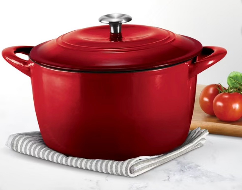 Tramontina Enameled Cast Iron 7-Quart Covered Round Dutch Oven