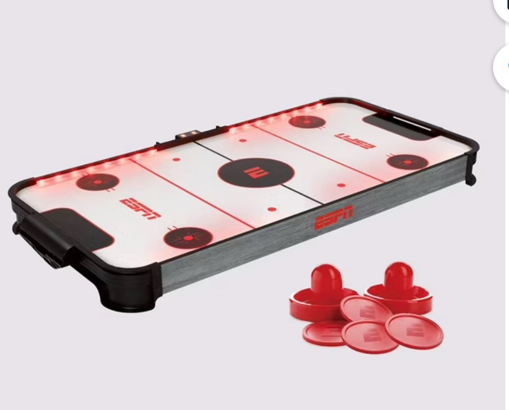 ESPN Jumbo LED Tabletop Air Hockey