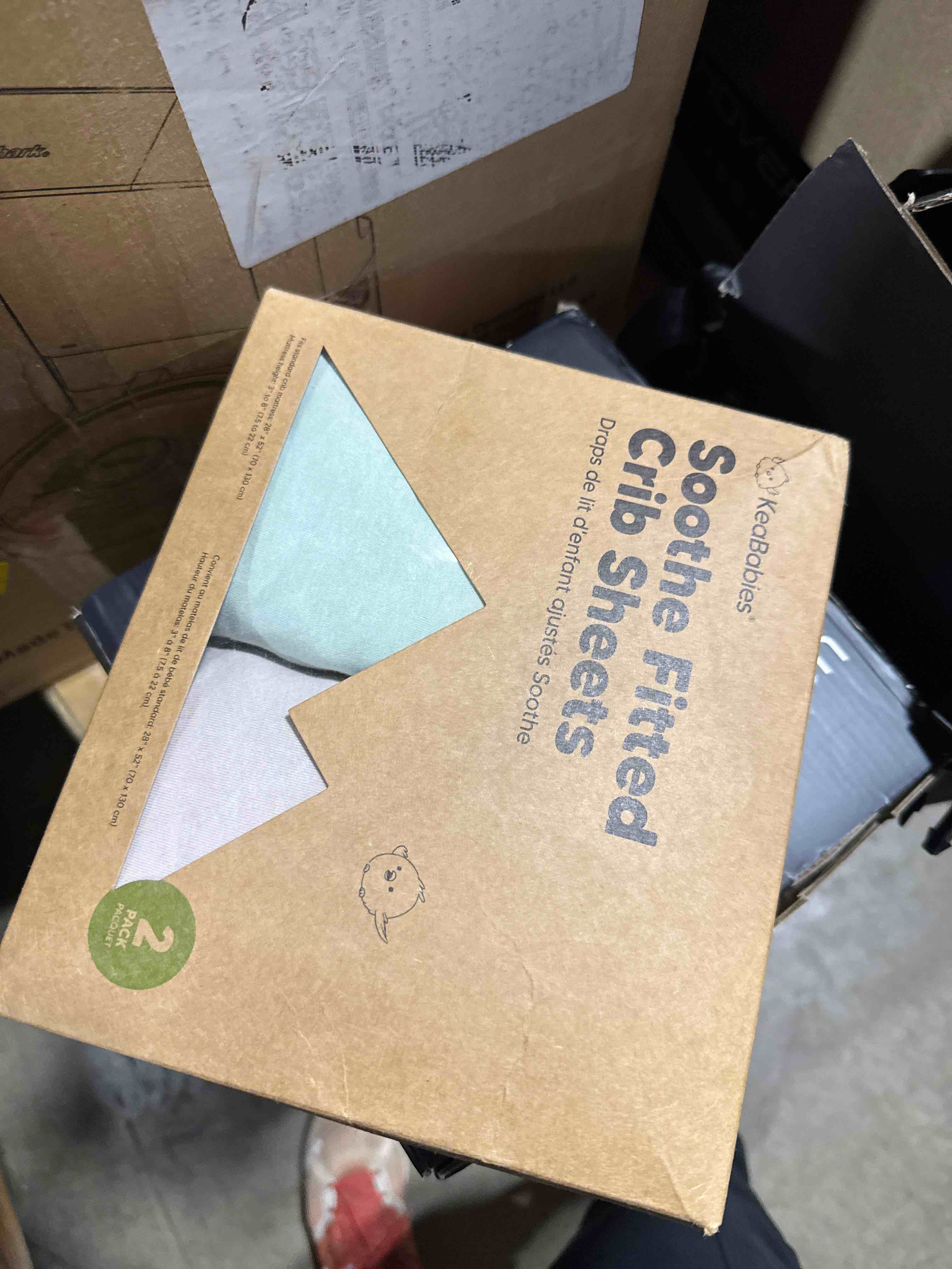 Condition photo showing New/Like New for KeaBabies 2-Pack Organic Crib Sheets for Boys, Girls - 52x28 Fitted Crib Mattress Sheet Neutral, Breathable Jersey Cotton Cover for Baby Bed, Toddler Mattress, Soft & Cute Prints (Sage)
