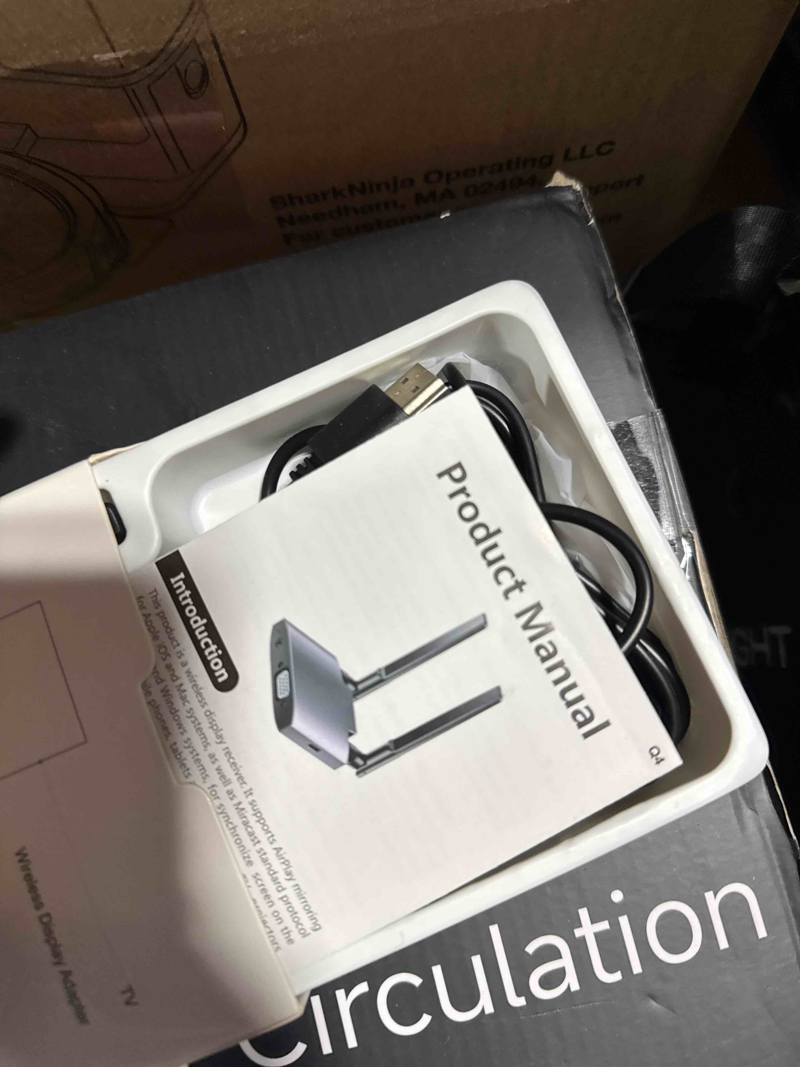 Condition photo showing New/Like New for Wireless HDMI Display Dongle Adapter, Wireless Transmitter, 4K Decoding 5G/2.4G Dual-Band Stable Transmission, Plug & Play for Video and Audio from Smartphone to Projector/Monitor/HDTV