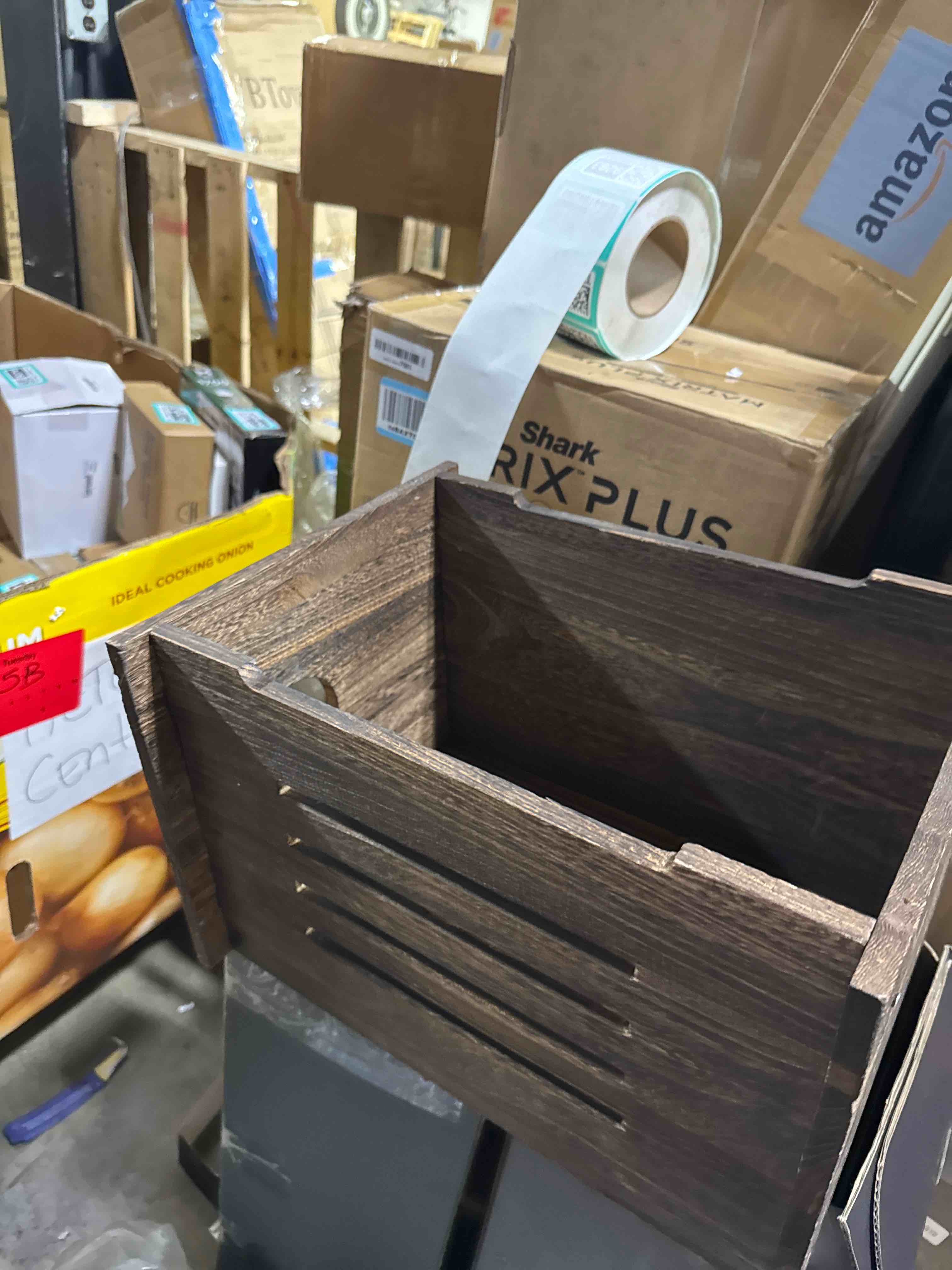 Condition photo showing Good Condition for Wooden WiFi Router Storage Box - Deluxe Wall Mountable Decorative Modem Shelf Hider Cover with Cable Management System Home Organization Solution for Routers Up to 11" Tall - Espresso Brown