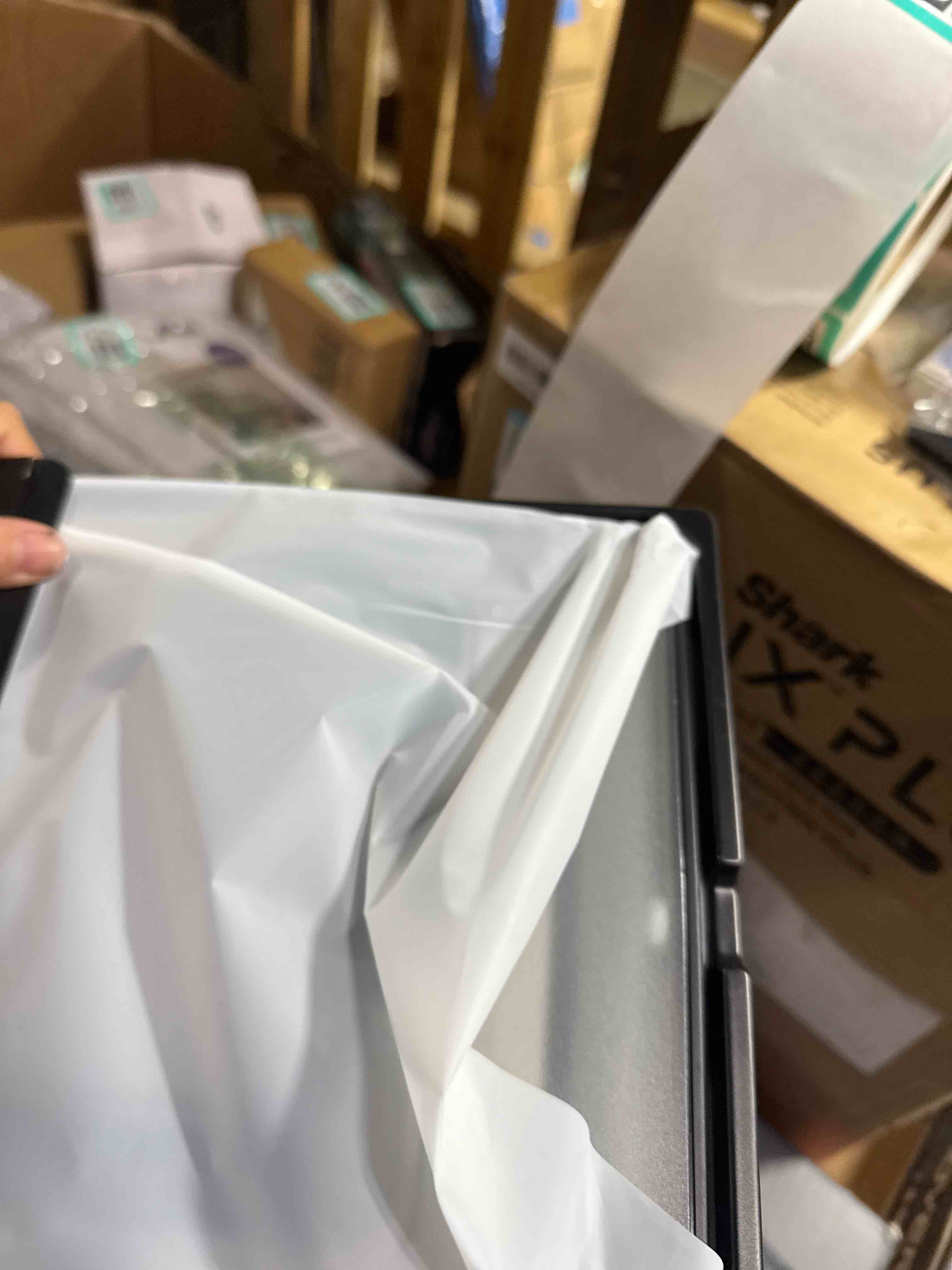 Condition photo showing New/Like New for TORRAS Ostand K1 Guardian for iPad Pro 12.9 inch Case 2022 M2 & 2021 M1, Ultra Stable Stand, Multiple Adjustable Viewing Angles, Slim Protective Kickstand iPad Pro 12.9 Case with Pencil Holder, Black Black Pro 12.9" M2(2022) & M1(2021)