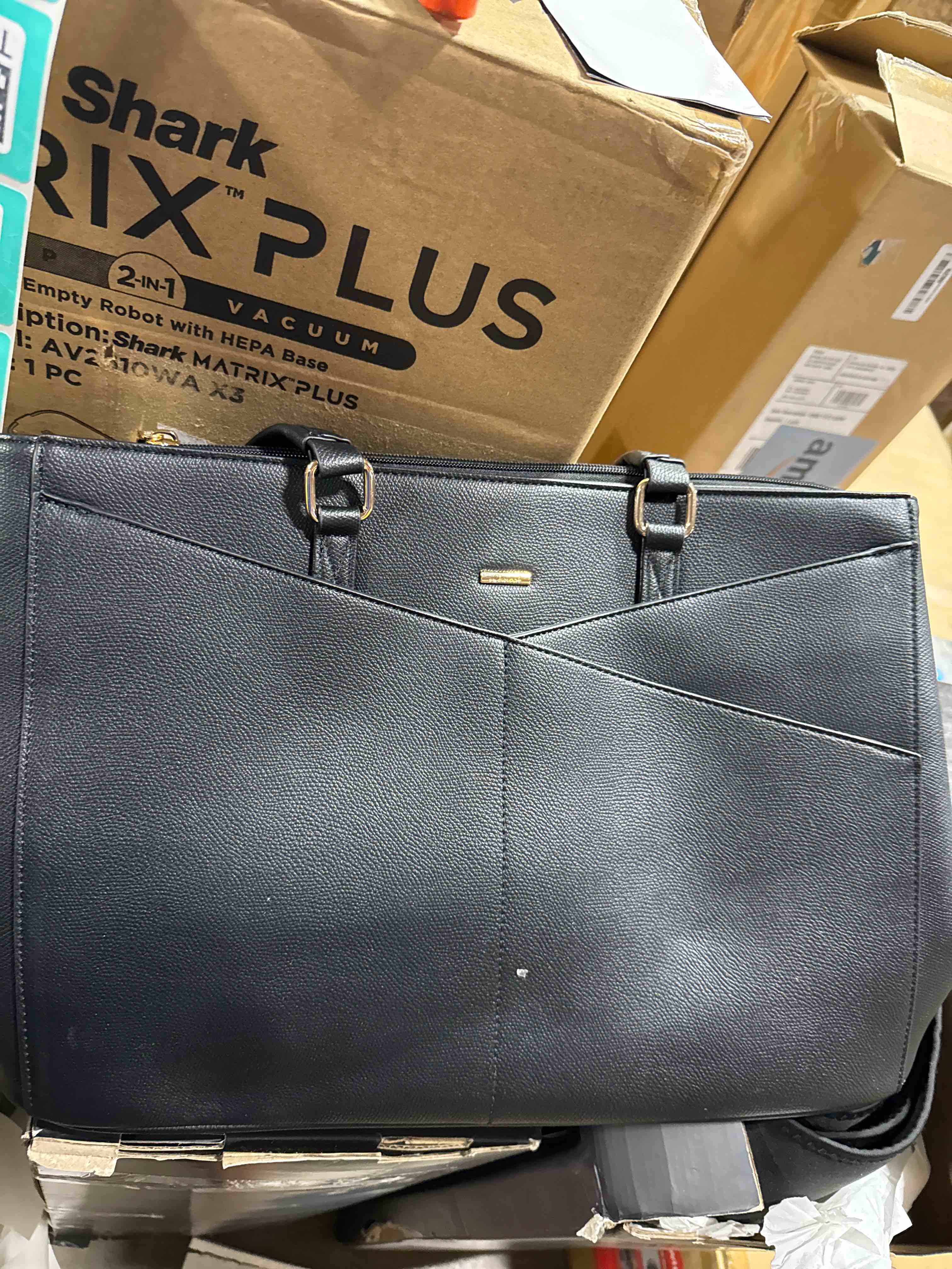 Condition photo showing Good Condition for LOVEVOOK Laptop Tote Bag for Women 15.6 Inch Waterproof Leather Computer Bags Business Office Work Briefcase Black 15.6 inch Black 15.6 Inch