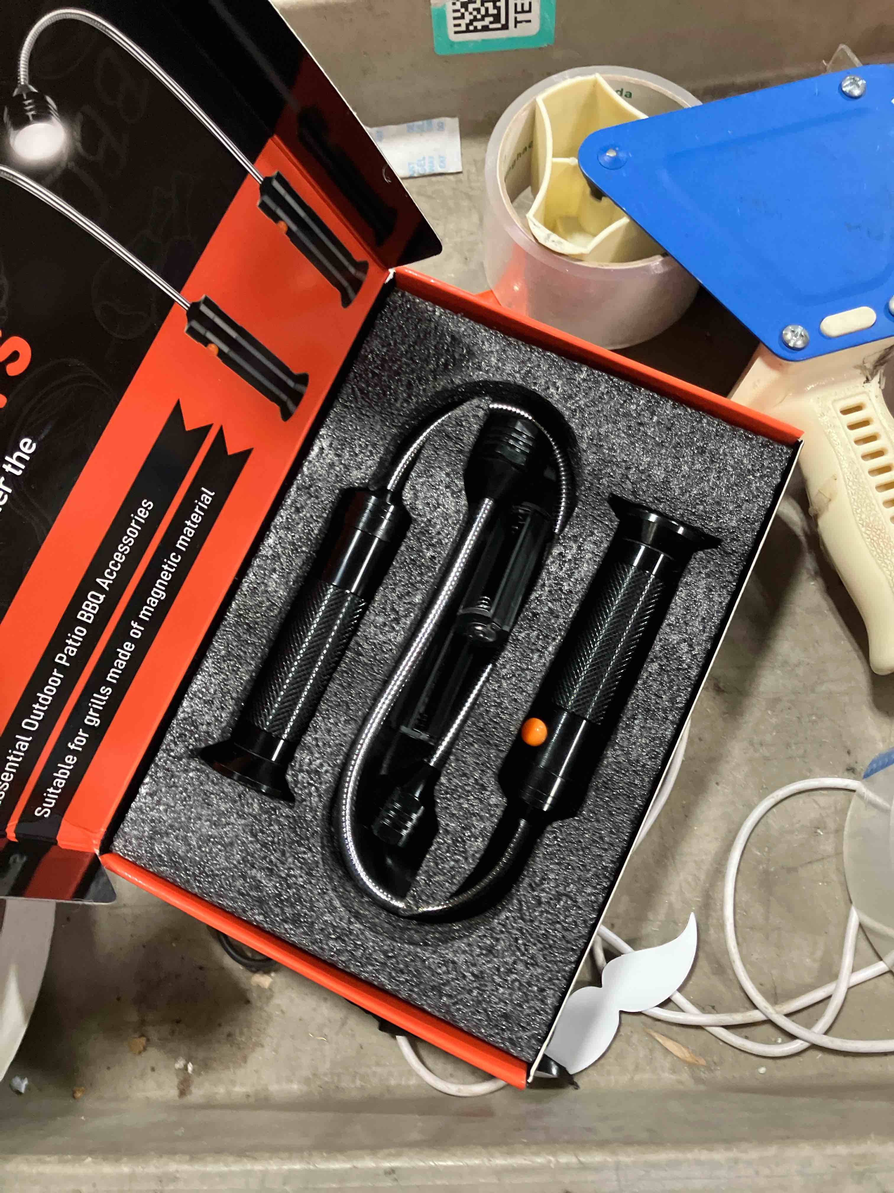 Condition photo showing New/Like New for Father's Day Gifts for Dad Unique: 2 Pack Magnetic Grill Light BBQ Grilling Accessories with 8.3" Extended Gooseneck - Bright LED Smoker Tools - Mens Brithday Gifts Ideas for Husband Boyfriend