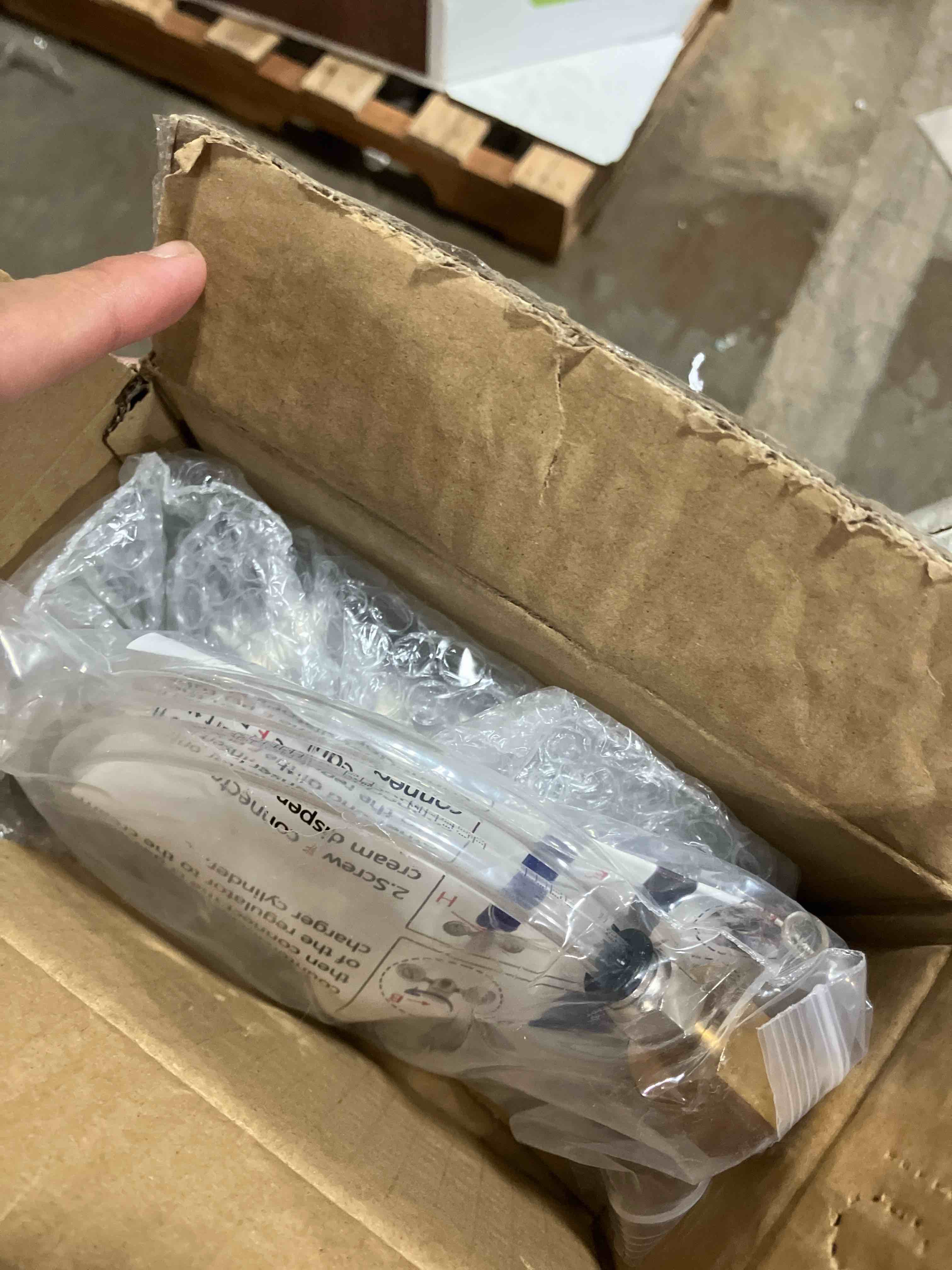 Condition photo showing New/Like New for Whipped Cream Pressure Regulator Valve with Hose Line, Adjustable Pressure Canner Regulator, Pressure Regulator for Whipped Cream Charger, Making Fluffy, Plump Foam for Paper Cup Cake Bubble Cocktails