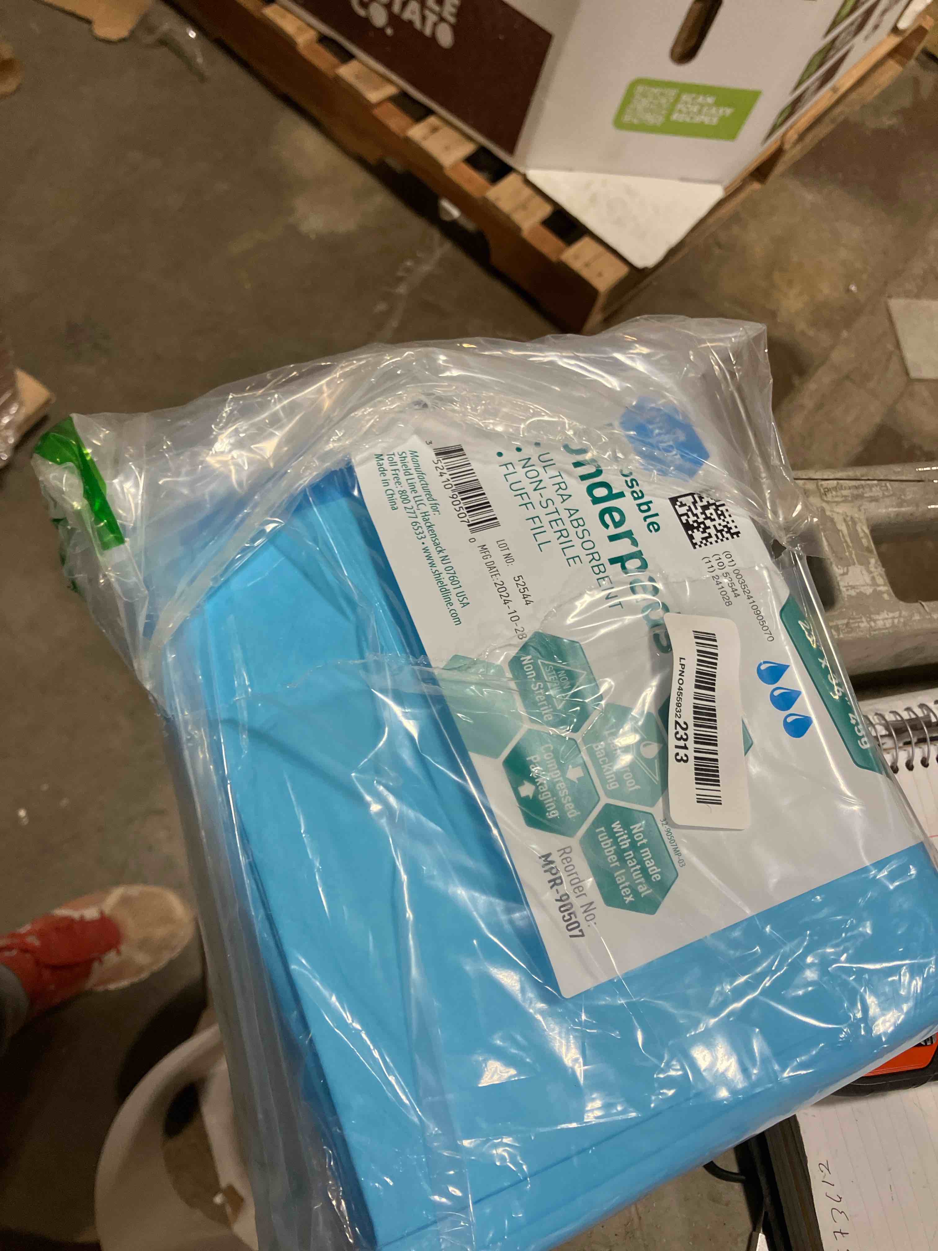 Condition photo showing New/Like New for MED PRIDE Disposable Underpads 23'' X 36'' (25-Count) Incontinence Pads, Chux, Bed Covers, Puppy Training | Thick, Super Absorbent Protection for Kids, Adults, Elderly | Liquid, Urine, Accidents