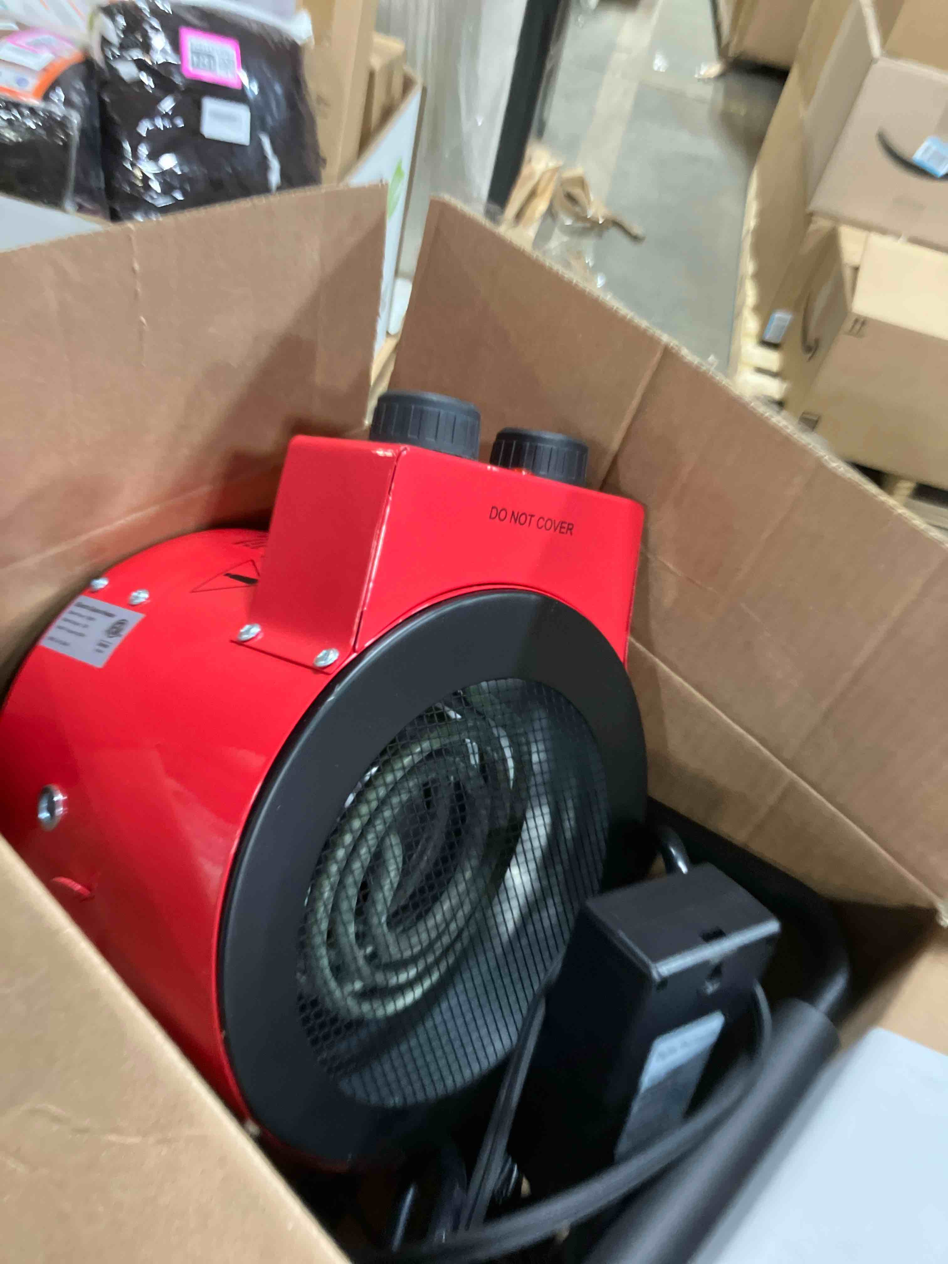 Condition photo showing Good Condition for 1500W Greenhouse Heater with Digital Thermostat, Outdoor Heater with Overheat Protection and 3-Second Rapid Heating Function, Outdoor Heaters for Patio Garage, Greenhouse, Flower House