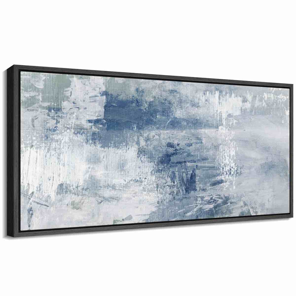 grunge abstract paint stroke effect " abstract blue and white texture effect modern art calm warm extra large artwork pictures "