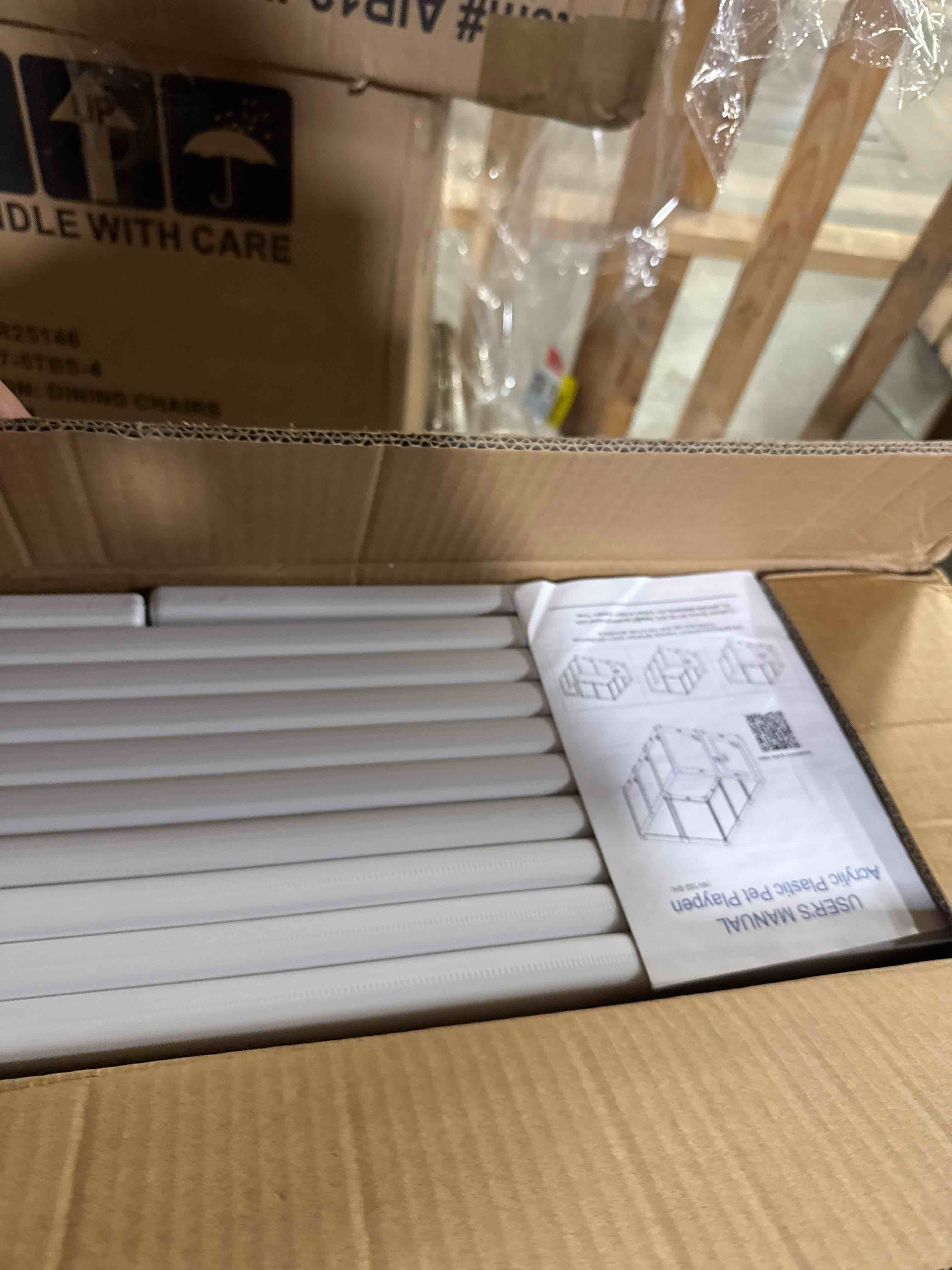 Condition photo showing New/Like New for Expendable 10 pcs Dog Playpen for Indoors Modular Puppy Playpen 