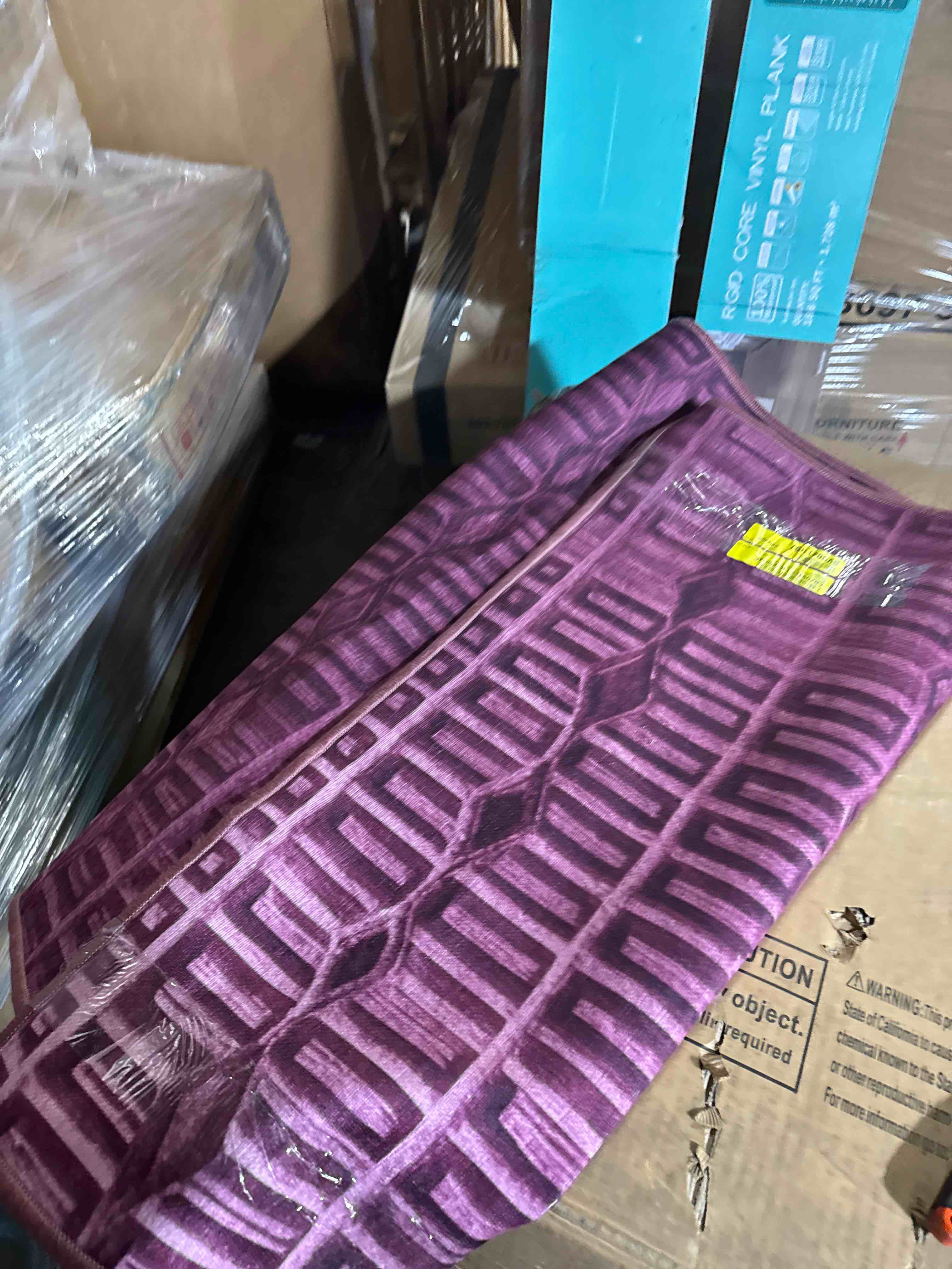 Condition photo showing Good Condition for Machine Washable Trellis Red Area Rug ( 3' x 5') ( Similar to one in Stock )