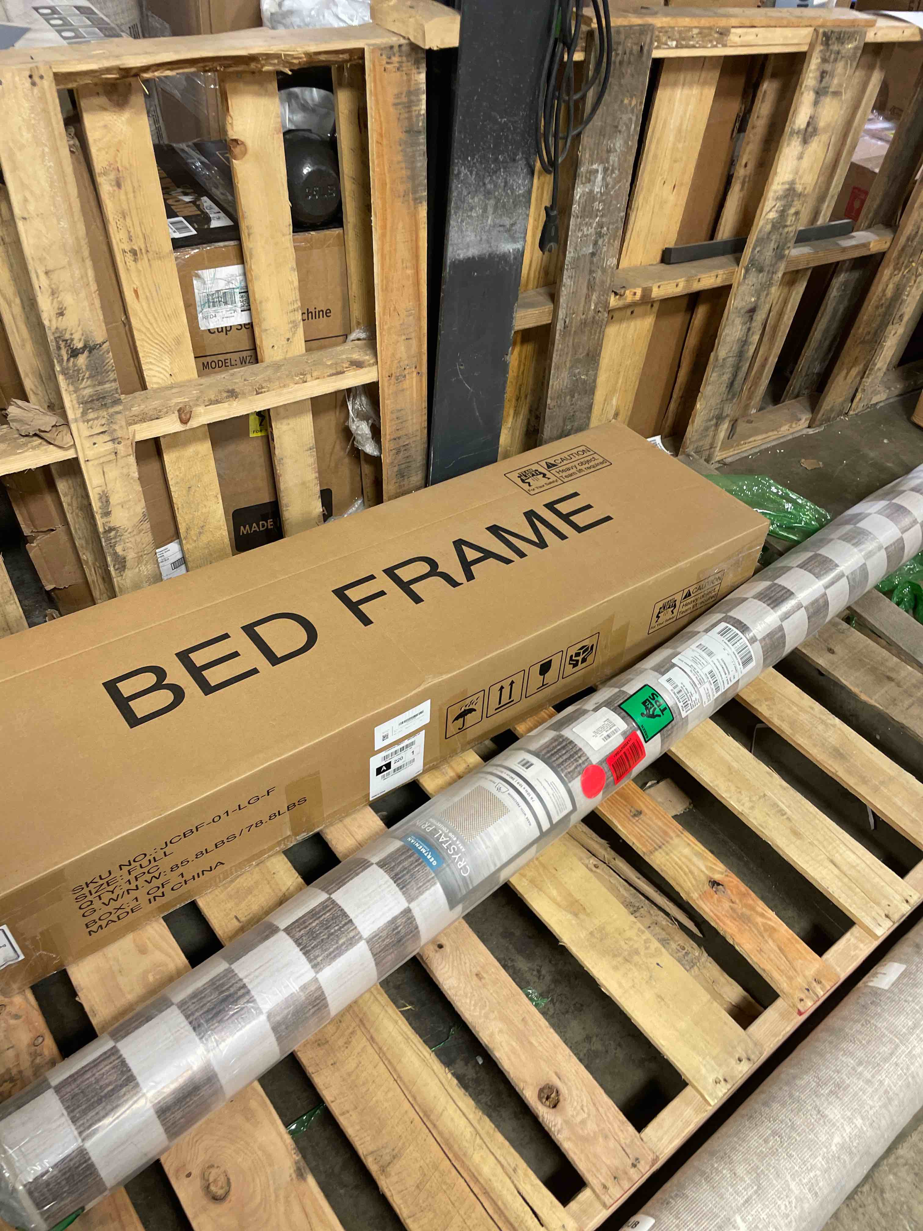 Condition photo showing New/Like New for Gertmenian Indoor Boho Area Rug - 8x10 Large, Non Slip, Super Strong, Ideal for High Traffic Areas in Bedroom, Living Room, Kitchen - Checker, Brown/Ivory, 28632